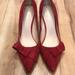 Nine West Shoes | Brand New Red Suede Nine West Heels | Color: Red | Size: 9.5