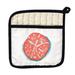 Betsy Drake Interiors Coral Sand Dollar Potholder Cotton in Pink | 9 W in | Wayfair PT092