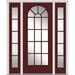 Verona Home Design Smooth Prefinished Fiberglass Prehung Front Entry Door Fiberglass | 80 H x 60 W x 1.75 D in | Wayfair ZZ09276R