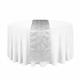 House of Hampton® Radley Falling Lilies Table Runner Polyester in White | 14 D in | Wayfair D110AE1ACDC644F9ACC9EE8B1192E4A4