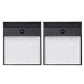 Westinghouse Solar Lighting Intelligent Solar LED Solar Power Outdoor Security Wall Pack w/ Motion Sensor (Pack of 2) in Black | Wayfair