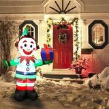 The Holiday Aisle® Christmas Elf Inflatable Polyester in Green/Red/White | 60 H x 30 W x 30 D in | Wayfair 22EE896F5C764C709B3E33701724E8AD