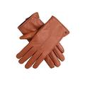 Dents Samantha Women's Faux Fur Lined Leather Gloves COGNAC L