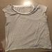 American Eagle Outfitters Tops | Black And White Stripped Short Sleeve | Color: Black/White | Size: Xl