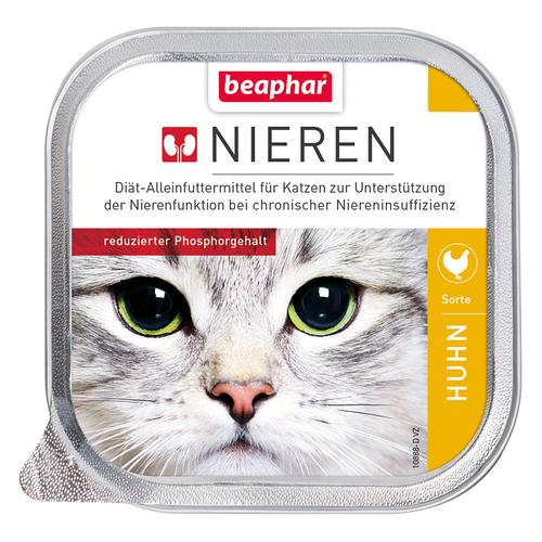 6 x 100g Nieren-Diät Huhn beaphar Katzenfutter nass