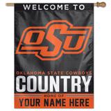 WinCraft Oklahoma State Cowboys Personalized 27'' x 37'' Single-Sided Vertical Banner