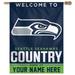 WinCraft Seattle Seahawks Personalized 27'' x 37'' Single-Sided Vertical Banner