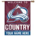 WinCraft Colorado Avalanche Personalized 27'' x 37'' Single-Sided Vertical Banner