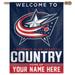 WinCraft Columbus Blue Jackets Personalized 27'' x 37'' Single-Sided Vertical Banner