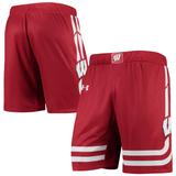 Men's Under Armour Red Wisconsin Badgers Replica Basketball Short