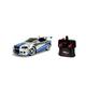 Jada Toys Fast & Furious RC-Auto, 2002 Nissan Skyline GT-R, R34, Ferngesteuertes Auto, Turbofunktion, 2-Kanal Funkfernbedienung, USB-Ladefunktion, inkl. Batterien, 1:16, blau/Silber