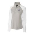 Women's Cutter & Buck Gray Penn State Nittany Lions Forge Tonal Half-Zip Pullover Jacket