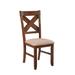 Kraven Dining Side Chair (set of 2) in Dark Hazelnut - Powell 713-434X