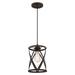 Westinghouse 63622 - 1 Light Oil Rubbed Bronze Finish Mini Pendant Light Fixture (1LT Pend ORB w/Highlights)