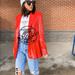 Zara Jackets & Coats | Bloggers Fav Zara Red Sequin Blazer Jacket | Color: Red | Size: Various