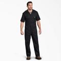 Dickies Men's Flex Short Sleeve Coveralls - Black Size XL (33274)