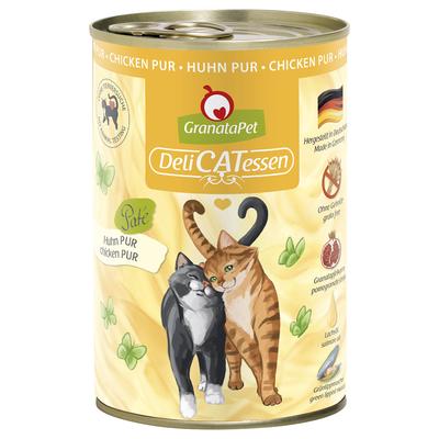 24 x 400 g Huhn PUR GranataPet DeliCatessen Katzenfutter nass