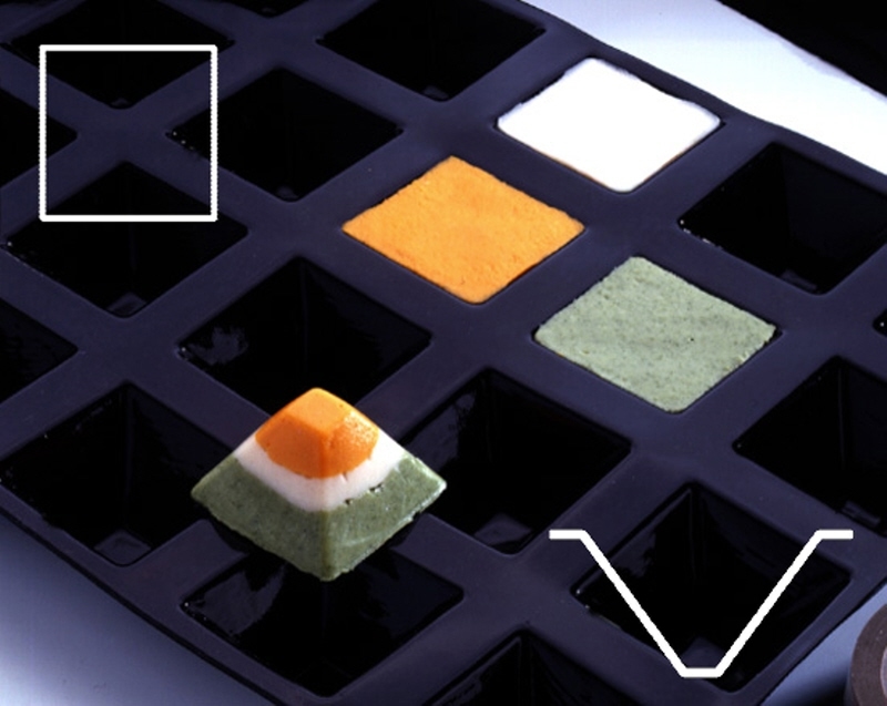 Contacto Backmatte Pyramide 50 x 50 mm Image