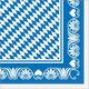 Sovie HORECA Serviette Bavaria in Blau aus Tissue 33 x 33 cm, 100 Stück - Bayern Bayerisch Wies´n Volksfest