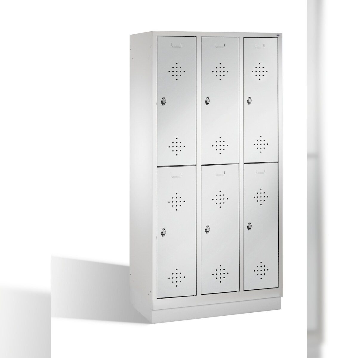 C+P Doppelspind 832030S10000 auf Sockel 6Fächer lgr/lgr Image