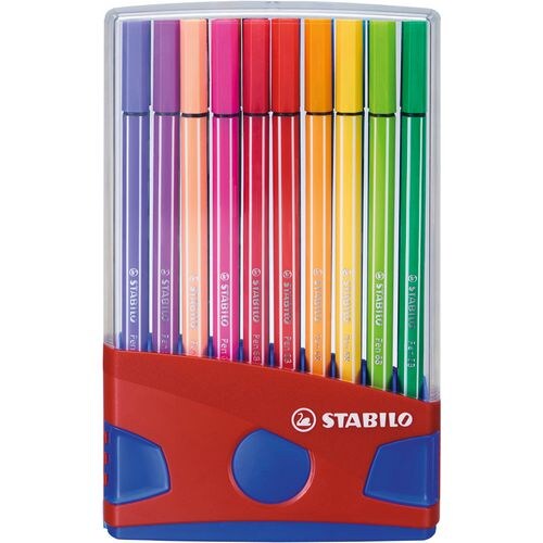 STABILO Pen 68 Faserschreiber - Mittel Farbig sortiert 20 Stück Image