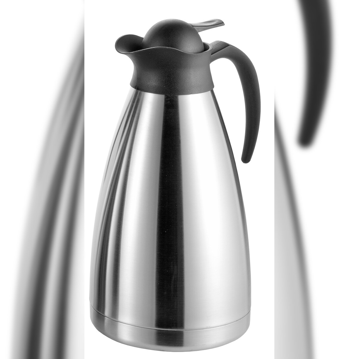 Caterado Isolierkanne THERMOART, Inhalt: 2,0 Liter, Höhe: 290 mm, Einhandbedienung, doppelwandiger, mattierter Edelstahl, Image