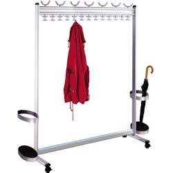 Kerkmann Garderobe Multiline 6754 140x170x40cm 14/52 Haken silber Image