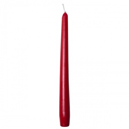 Sovie CANDLES Spitzkerzen Gastronomie Ø 2,2cm x 24cm in Rot 50 Stück – Brenndauer ca. 7 Std.