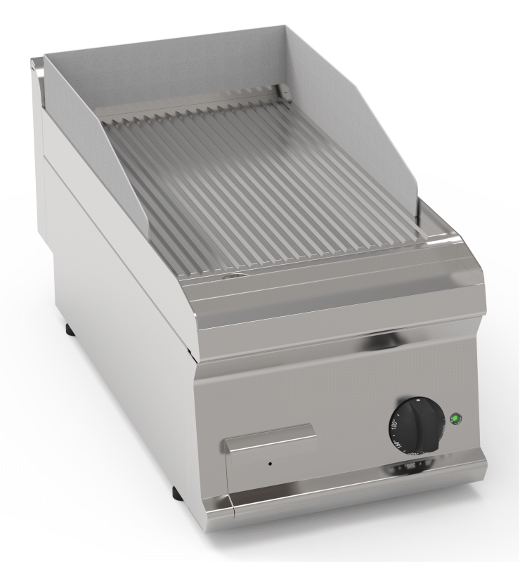 KBS Gastrotechnik KBS Elektro-Grillplatte gerillt 1 Heizzone Tischgerät Image
