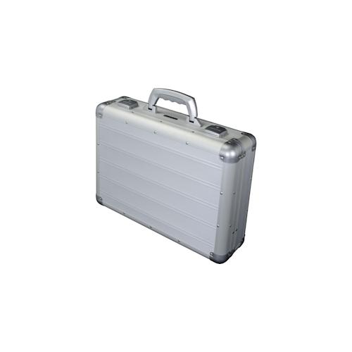 Jüscha ALUMAXX Attaché Laptopkoffer VENTURE Aluminium Aktenkoffer Pilotenkoffer Aluaktenkoffer silber matt 45160