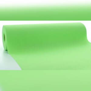 Mank Tischläufer aus Airlaid - APFELGRÜN, 40 cm x 24 m, 1 Stück - Tischtuch Tischband Tischwäsche Tischdeckenrolle Image