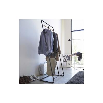 Yamazaki Home Garderobenständer Metall Kleiderständer freistehend mobil schwarz 61x163cm Image