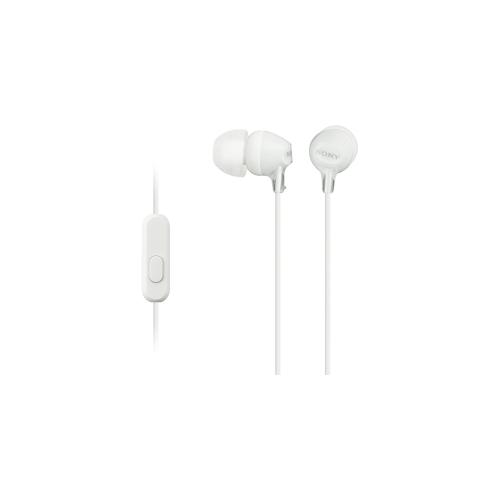 Sony MDR-EX15AP In-Ear-Kopfhörer (mit Headsetfunktion, integriertes Mikrofon) weiß