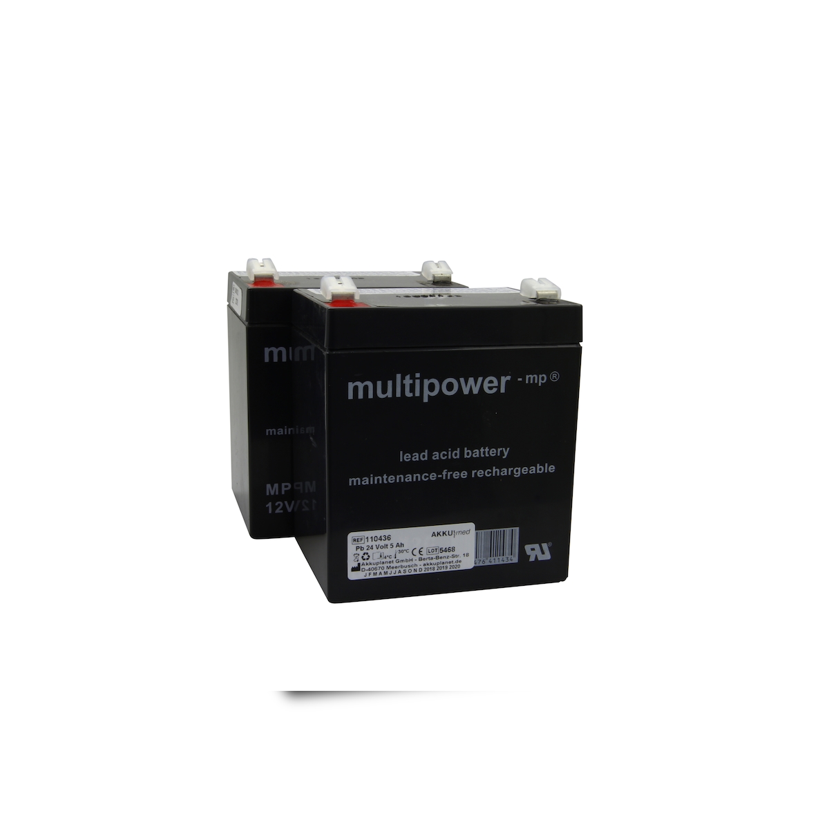 Multipower Blei Akkueinsatz passend für Marc Horn Edelstahllifter - ESMH01001-00409 Image