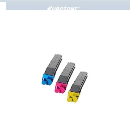 3x Eurotone Toner Alternative für Utax 653010011 Cyan 653010014 Magenta 653010016 Gelb Image