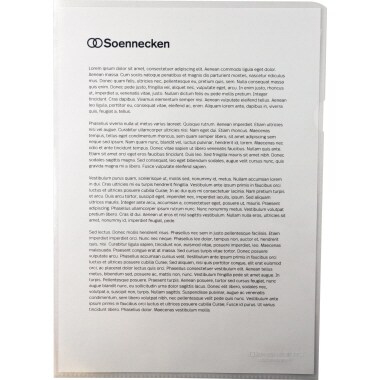 Soennecken Sichthülle 1509 DIN A4 PP transparent 10 St./Pack. Image