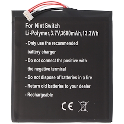 AccuCell Akku passend für Nintendo Switch, Li-Polymer, 3,7V, 3600mAh, 13,3Wh Image