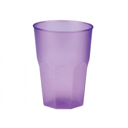 Sovie Tableware Cocktailglas aus Plastik, Lila-gefrostet, 420ml, 6 Stück - Mehrweg Becher Trinkbecher Image