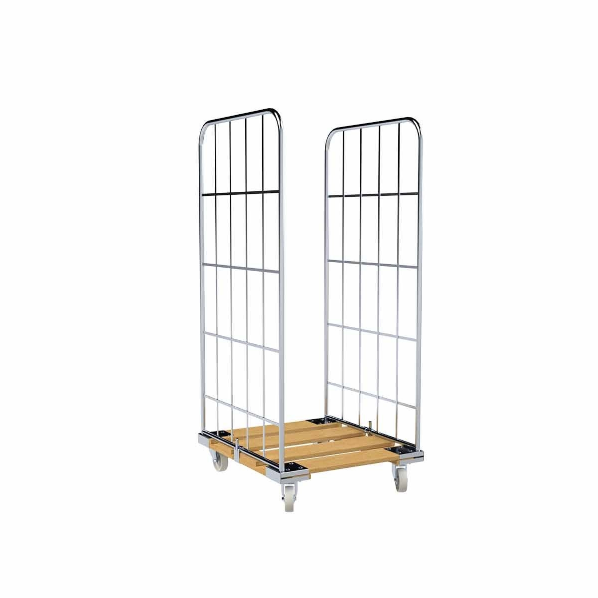 Holzrollplatte mit Eisenverstärkung im Eckbereich 724 x 810 mm, 2-seitig, Holz Image