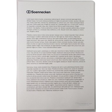 Soennecken Sichthülle 1510 DIN A4 PP transparent 10 St./Pack. Image