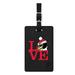 Black Youngstown State Penguins Love Bag Tag