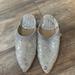 Anthropologie Shoes | Anthropologie Llani Slides | Color: Gray/Silver | Size: 8
