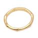 Bamboo Regeneration,'Bamboo Motif Silver Band Ring Bathed in 18k Gold'