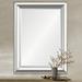 Quite Silver Leaf 30" x 40" Rectangular Wall Mirror