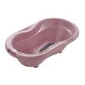 Rotho Babydesign Baby Badewanne TOP, Mit Antirutschmatte und Ablaufstöpsel, 0-12 Monate, Fantastic Mauve (Altrosa), 20001 0288