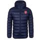 Arsenal FC Official Football Gift Mens Quilted Hooded Winter Jacket Navy Large