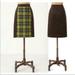 Anthropologie Skirts | Anthro Maeve Wool Plaid Corduroy Pencil Skirt | Color: Brown/Yellow | Size: 6