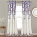 Tanisha Room Darkening Window Curtain Panels Purple/Gray 52X95+2 Set - Half Moon 16T004330