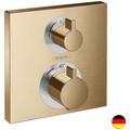 Ecostat Square - Robinet thermostatique encastré avec 2 fonctions, bronze brossé 15714140