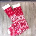 Victoria's Secret Accessories | Cashmere Victoria Secret Socks | Color: Red/White | Size: M